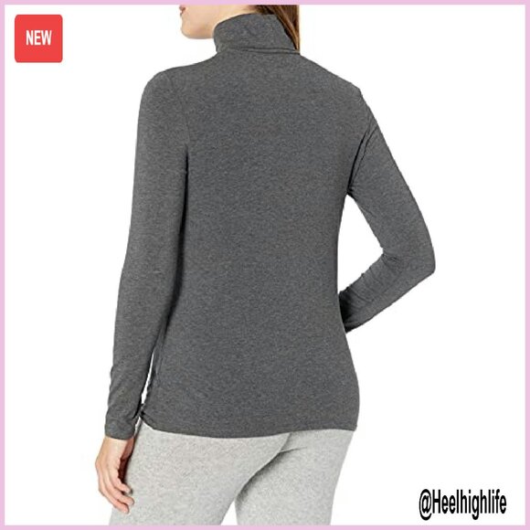 Super-Soft Fleece Turtleneck Long Sleeve Top Plus Size Available - Picture 3 of 7